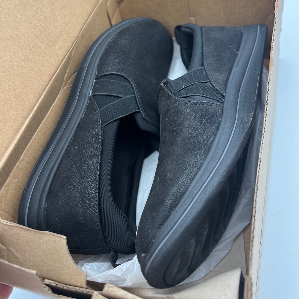Clarks CLOUD STEPPERS Breeze Bali Women’s Size 7W EU 37.5 Black. Comfort Shoe - Picture 3 of 15